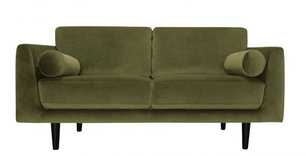 Habitat Jackson 3 Seater Velvet Sofa &#8211; Green, MySmallSpace UK