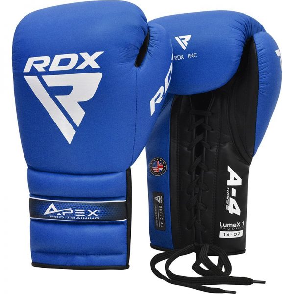 RDX-APEX-Lace-up-Training-Sparring-Boxing-Gloves-Blue