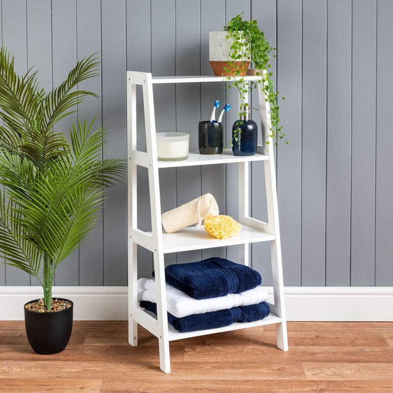Ladder Shelves To Maximise Your Small, Dark Walnut Ladder Bookcase Uk