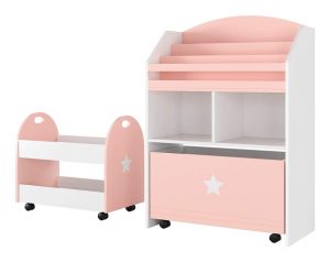 homfa-set-of-2-childrens-shelves-with-toy-storage-bookcases-display-stand-removable-storage-drawer-with-wheels-kids-bedroom-playroom-classroom-pink-L-15297428-35549635_1