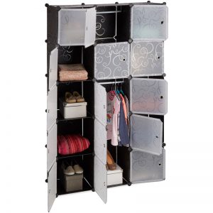 relaxdays-11-compartment-shelving-unit-wardrobe-modular-plug-in-plastic-shelf-2-x-clothes-rails-black-L-4389122-31793755_1