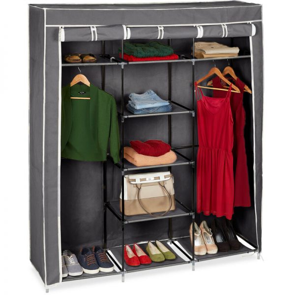 relaxdays-folding-closet-valentin-xxl-fabric-wardrobe-173-x-148-x-425-cm-9-shelves-textile-foldable-storage-with-zipper-grey-L-4389122-31789726_1