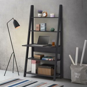 riva-ladder-bookcase-with-5-tier-shelves-overhanging-desk-shelf-in-black-L-8689753-15755817_1