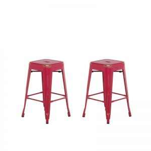 set-of-2-metal-stools-61-cm-red-with-gold-cabrillo-L-2301622-9136070_1