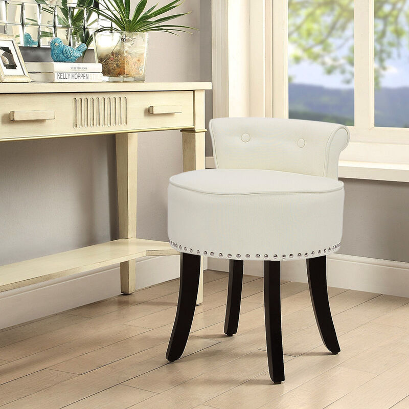 Buy Qivange Dressing Table Stool-Ice Velvet Bedroom Dressing Table Chair  Small Guest Bedroom High Elastic Sponge Chair, For Guest Room Hall (Sliver  Grey) Online at desertcartINDIA