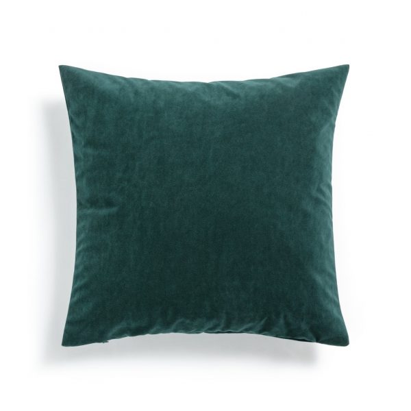 Habitat Matte Velour Soft Plain Cushion &#8211; Emerald &#8211; 43x43cm, MySmallSpace UK