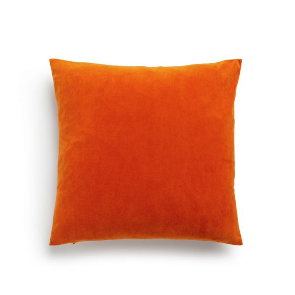 Habitat Matte Velour Plain Cushion &#8211; Burnt Orange &#8211; 43x43cm, MySmallSpace UK