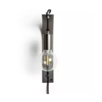 Habitat Industrial Plug-in Wall Light - Pewter