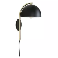 Habitat Ivar Wall Light - Brass & Black