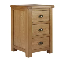 Habitat Kent 3 Drawer Bedside Table