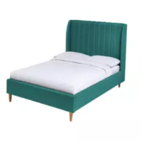 Habitat Margot Velvet Double Bed Frame - Teal