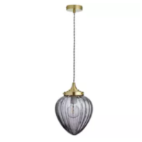 Habitat Orlena Bud Glass Pendant Light - Grey