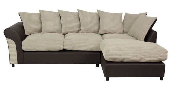 Argos Home Harry Large Right Corner Fabric Sofa &#8211; Natural, MySmallSpace UK