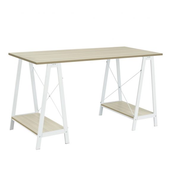 Habitat Trestle Table Office Desk &#8211; White, MySmallSpace UK