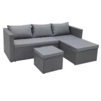 Habitat Mini Corder Sofa Set with Storage - Grey