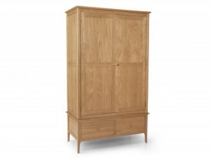 archers-windermere-2-door-2-drawer-oak-wooden-double-wardrobe-part-assembled_23650