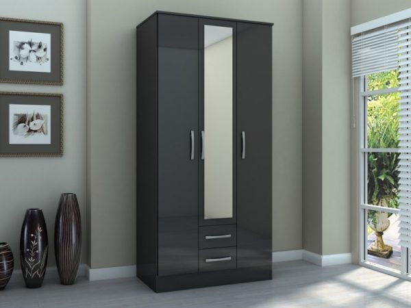 birlea-lynx-black-high-gloss-3-door-2-drawer-mirrored-triple-wardrobe-flat-packed_4659