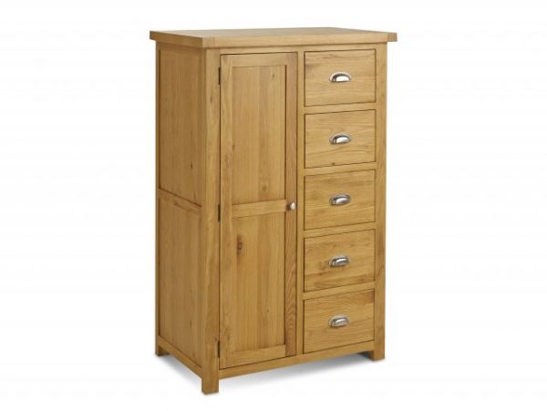 birlea-woburn-1-door-5-drawer-oak-wooden-single-wardrobe-flat-packed_23736