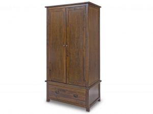 core-boston-2-door-1-drawer-dark-antique-pine-wooden-double-wardrobe-flat-packed_23532