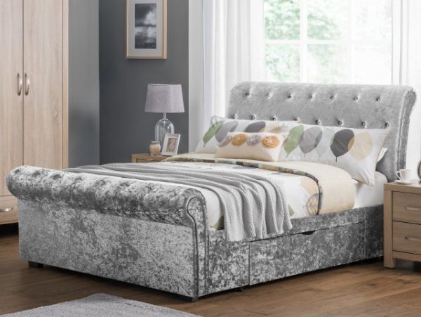 julian-bowen-verona-5ft-king-size-silver-crushed-velvet-glitz-upholstered-fabric-2-drawer-bed-frame_23831
