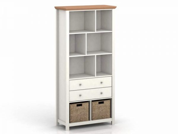 lpd-cotswold-cream-and-oak-bookcase-flat-packed_12950