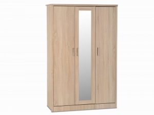 seconique-lisbon-light-oak-effect-3-door-1-mirror-triple-wardrobe-flat-packed_19880