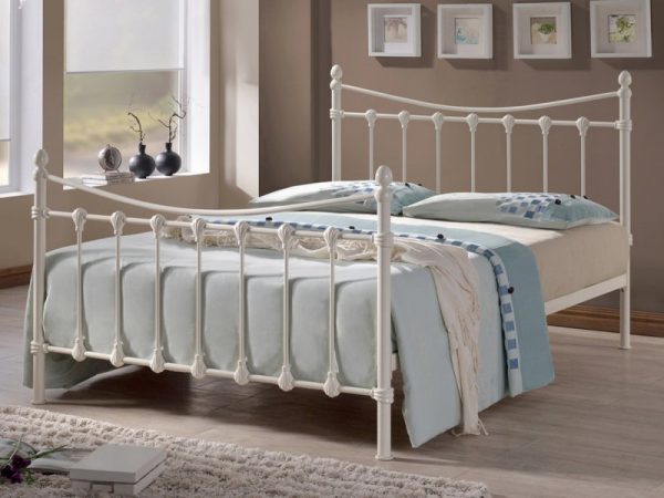 time-living-florida-4ft-small-double-ivory-metal-bed-frame_5806
