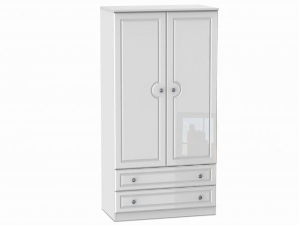 welcome-3ft-pembroke-white-high-gloss-2-door-2-drawer-double-wardrobe-assembled_20417