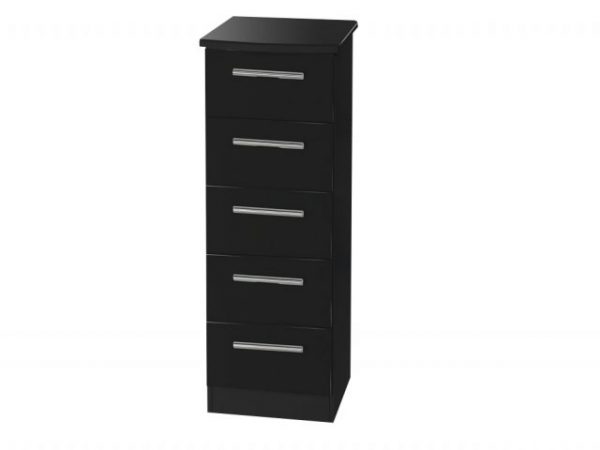 welcome-knightsbridge-black-high-gloss-5-drawer-tall-narrow-chest-of-drawers-assembled_27712