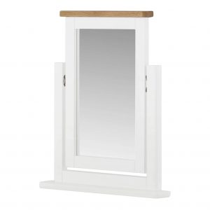 FPPSM-W-White-Painted-Wooden-Swivel-Vanity-Mirror-Padstow-Roseland-Furniture-1