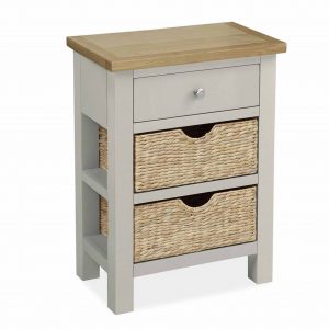 G3483-farrow-grey-painted-hall-table-with-Baskets-roseland-furniture-1