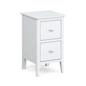 G4769-White-Painted-Wooden-Narrow-Bedside-Table-Chest-of-2-Drawers-Nightstand-Chester-Roseland-Furniture-1