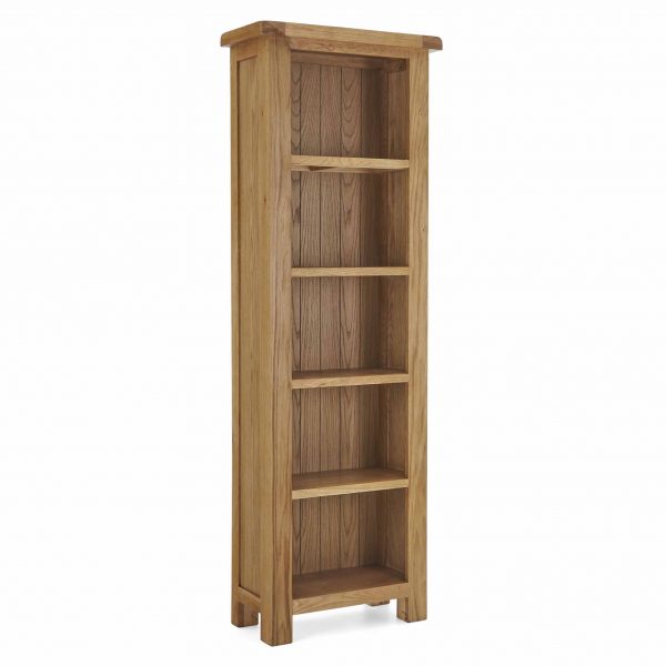 RF2135-zelah-oak-narrow-bookcase-roseland-furniture-1