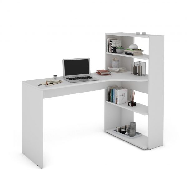 Sanford Multifunction Work From Home Office Desk with Bookcase, MySmallSpace UK