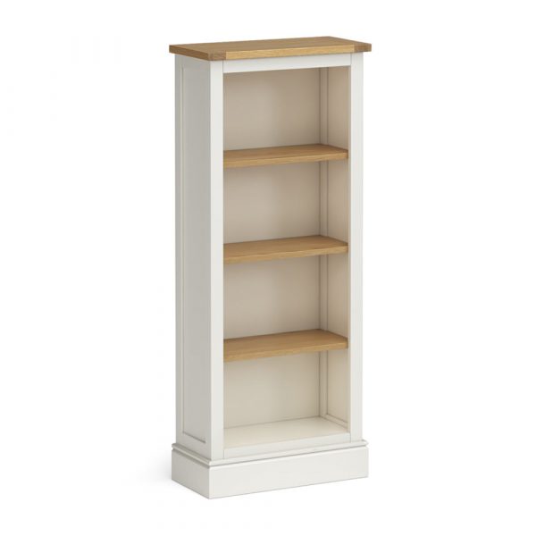 RF5312-IVORY-SLIM-BOOKCASE-CHICHESTER-ROSELAND-FUNITURE