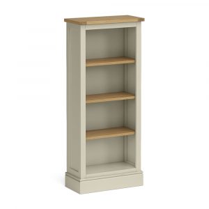 RF5327-LEDUM-GREEN-SLIM-BOOKCASE-CHICHESTER-ROSELAND-FURNITURE