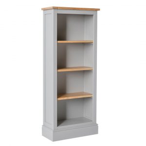 RF5342-GREY-SLIM-BOOKCASE-CHICHESTER-ROSELAND-FURNITURE-4-new