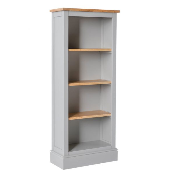 RF5342-GREY-SLIM-BOOKCASE-CHICHESTER-ROSELAND-FURNITURE-4-new