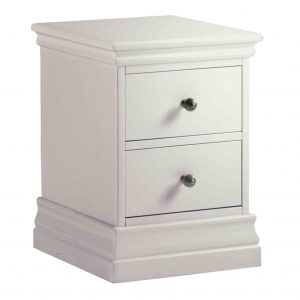 RFAC201T-Melrose-Cotton-White-Narrow-Bedside-Table-Cabinet-Roseland-Furniture-1