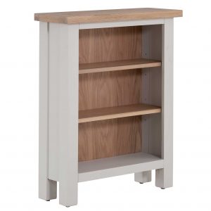 RFASOR005-grey-small-low-bookcase-oak-top-charlestown-roseland-furniture-2