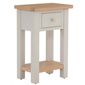 RFASOR014-grey-telephone-table-with-drawer-oak-top-charlestown-roseland-furniture-2