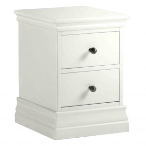 RFAW201T-Melrose-White-Narrow-Bedside-Table-Cabinet-Roseland-Furniture-1