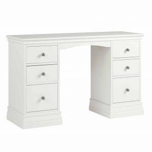 RFAW219T-Melrose-White-Double-Pedestal-Dressing-Table-Roseland-Furniture-1