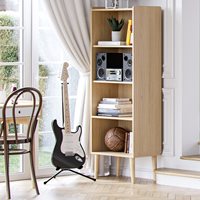 Vox-Retro-Oak-Freestanding-Bookcase
