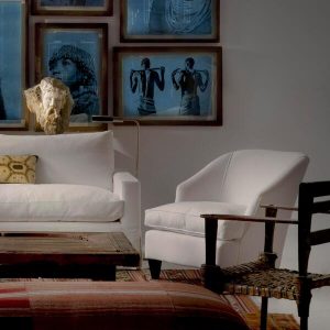 245292-linden-large-table-lamp-in-plaster-white-regal-chair-in-original-moroccan-rug-alexia-chair-and-a-studio-floor-lamp-in-polished-nickel