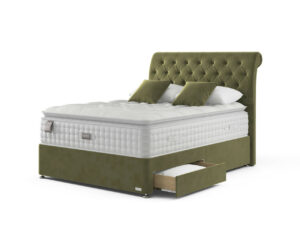 Staples and Co Artisan Deluxe Divan Bed Set On Glides