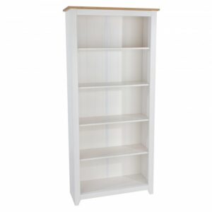 core-capri-white-and-pine-tall-bookcase-flat-packed_31609