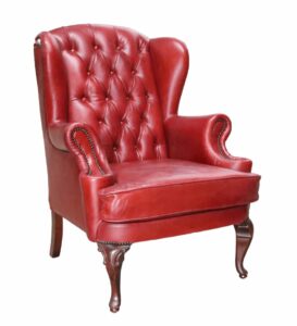 vintage_handmade_adler_wing_chair_distressed_rouge_red_real_leather