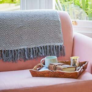 ATDG-Grey-Recycled-Cotton-Woven-Diamond-Throw-LR-2