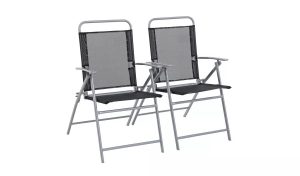 Argos Home Atlantic Steel Set of 2 Folding Chairs